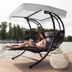 Aristo Schwingliege Gartenliege Gartenschaukel Inkl. Kissen 3 Aristo Schwingliege Gartenliege Gartenschaukel Inkl. Kissen -Deutschland Klarstein Verkaufs-Shop 10029621 yy 0004 logo