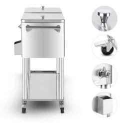 Springbreak 2000 Getränkewagen Terrassenkühlwagen 80l Edelstahl -Deutschland Klarstein Verkaufs-Shop 10029647 yy 0003 logo