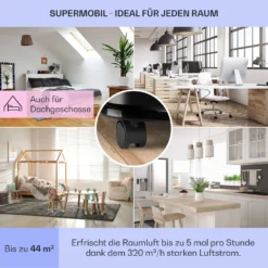 New Breeze 9 Mobile Klimaanlage 9000 BTU / 2,6 KW Timer -Deutschland Klarstein Verkaufs-Shop 10029705 de 0005 usp