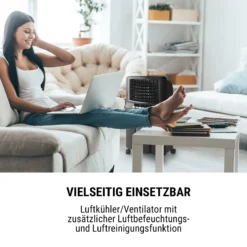 Baltic Black 3-in-1 Luftkühler 360 M³/h 65 W 6 Ltr Fernbedienung Mobil -Deutschland Klarstein Verkaufs-Shop 10029738 de 0004 logo