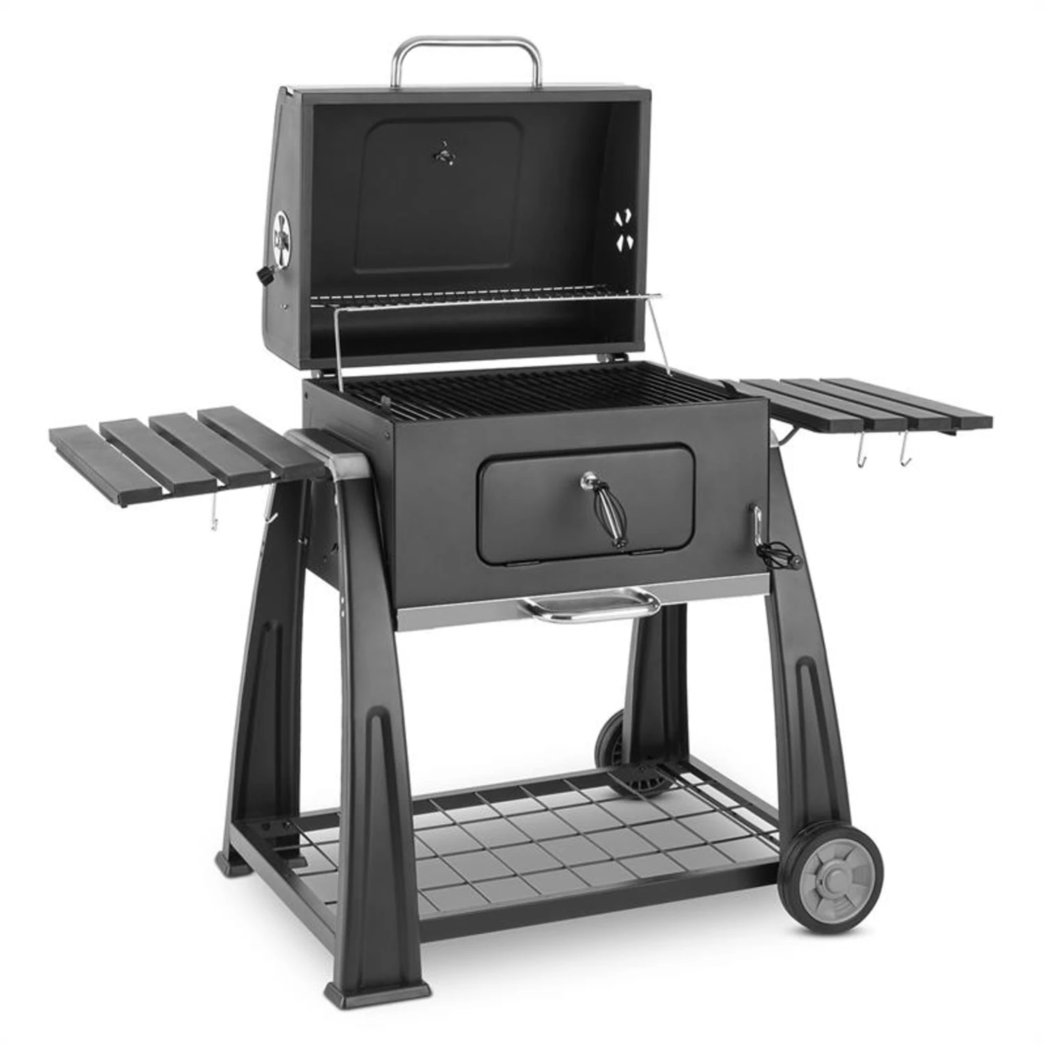 Bigfoot Holzkohlegrill Smoker BBQ-Grill 55 x 40 cm Stahl schwarz Bigfoot Holzkohlegrill Smoker BBQ-Grill 55 X 40 Cm Stahl Schwarz -Deutschland Klarstein Verkaufs-Shop 10029763 yy 0001 titel Klarstein Bigfoot BBQ Grill Smoker