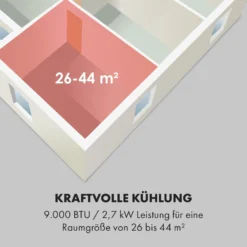 Frostik Fenster-Klimagerät 9.000 BTU/2,7 KW EEC A Fernbedienung -Deutschland Klarstein Verkaufs-Shop 10029808 de 0005 logo
