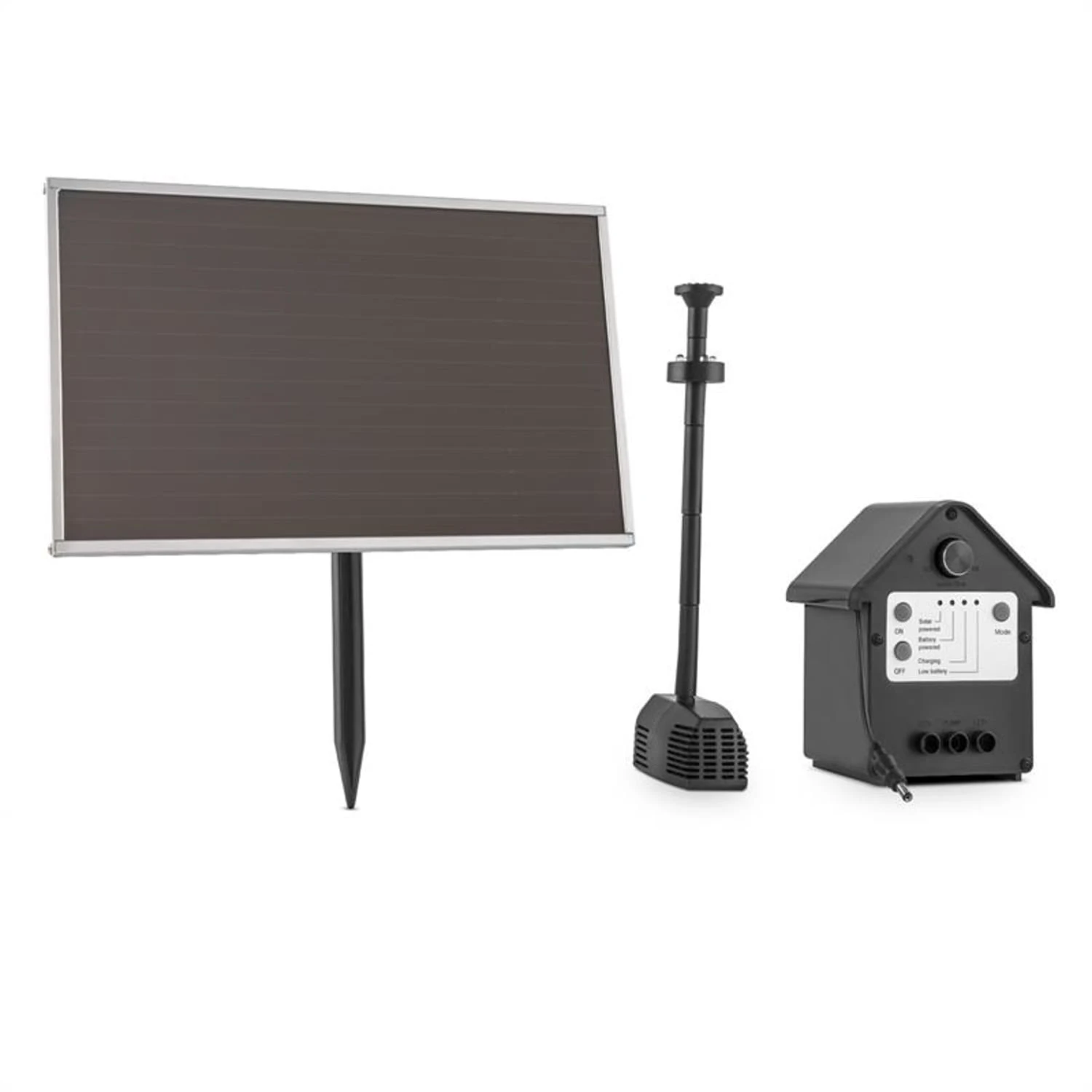 Wasserwerk 250 Wasserpumpe Solar Springbrunnen 250 l/h LED Akku Wasserwerk 250 Wasserpumpe Solar Springbrunnen 250 L/h LED Akku -Deutschland Klarstein Verkaufs-Shop 10029901 yy 0002 titel Blumfeldt Wasserwerk 250 Solar Springbrunnen LED