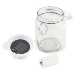 Wetterfrosch LED-Stimmungslicht Gelb/blau Einweckglas Solar Akku 2 Wetterfrosch LED-Stimmungslicht Gelb/blau Einweckglas Solar Akku -Deutschland Klarstein Verkaufs-Shop 10030097 yy 0003 detail oneConcept Wetterfrosch Solarlicht LED Glas