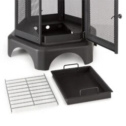 Mandala Gartenkamin Feuerstelle Thermolack Inkl. Schürhaken -Deutschland Klarstein Verkaufs-Shop 10030147 yy 0005 detail Fire Basket black