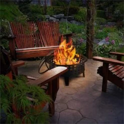 Boston Feuerschale Ø 70 Cm Stahl Geschwärzt -Deutschland Klarstein Verkaufs-Shop 10030245 yy 0004 ambient Blumfeldt Boston Feuerschale 70 cm Stahl reedit