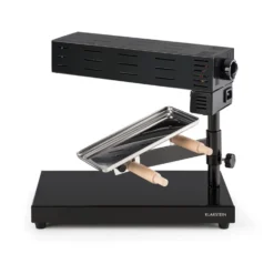 Appenzell 2G Traditioneller Raclette Grill 600 W Standgerät Schwarz -Deutschland Klarstein Verkaufs-Shop 10030306 yy 0006 front Klarstein Appenzell 2G Raclette reedit