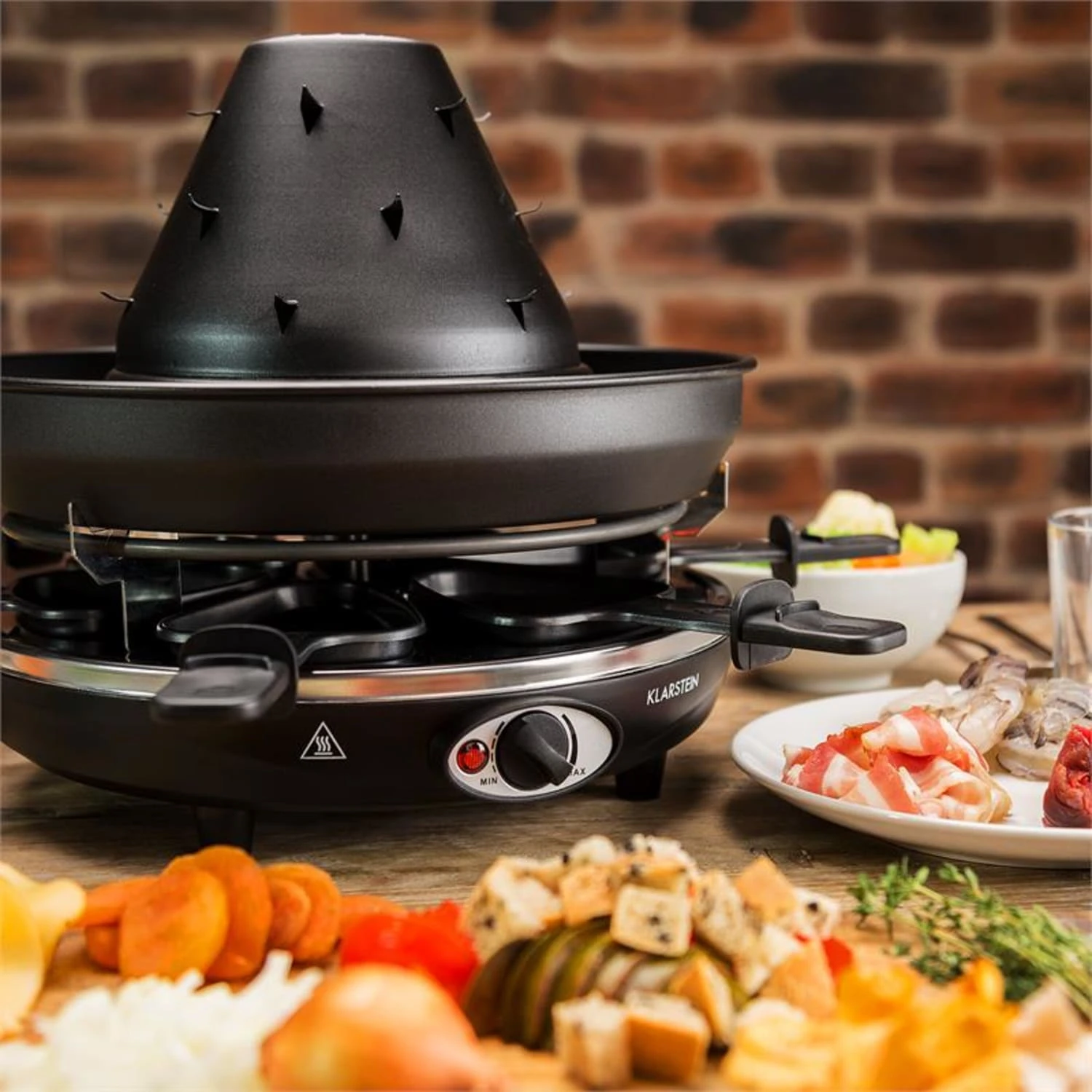 Taste Volcano Tartarengrill Raclettegrill 1500 W 6 Personen schwarz Taste Volcano Tartarengrill Raclettegrill 1500 W 6 Personen Schwarz -Deutschland Klarstein Verkaufs-Shop 10030307 yy 0003 ambient Klarstein Taste Volcano Tartarengrill