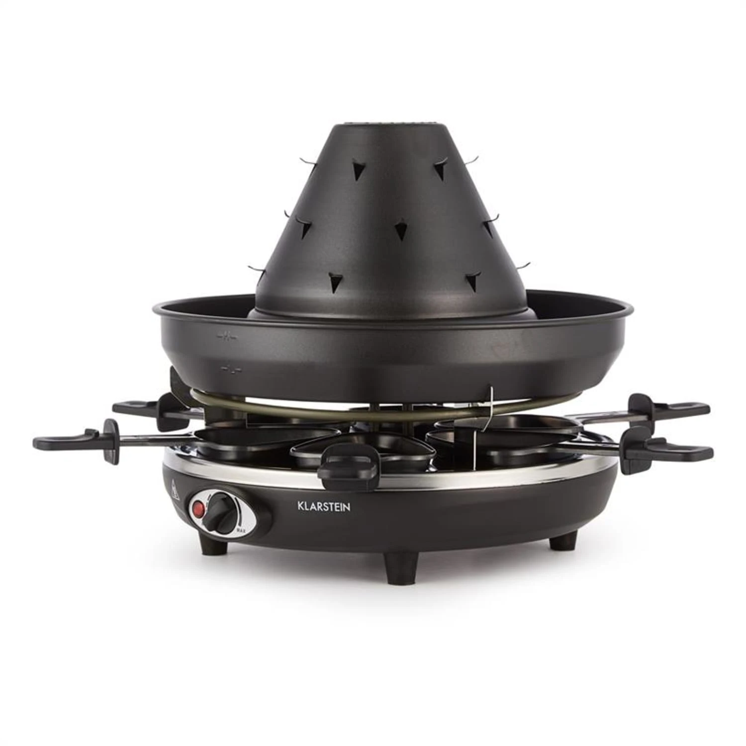 Taste Volcano Tartarengrill Raclettegrill 1500 W 6 Personen schwarz Taste Volcano Tartarengrill Raclettegrill 1500 W 6 Personen Schwarz -Deutschland Klarstein Verkaufs-Shop 10030307 yy 0007 front Klarstein Tataren Grill Raclette Grill