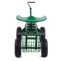 Waldbeck Park Ranger Gartensitz 130 Kg Fahrbar Ablage Stahl Grün -Deutschland Klarstein Verkaufs-Shop 10030404 yy 0004 titel side Waldbeck four wheel garden seat