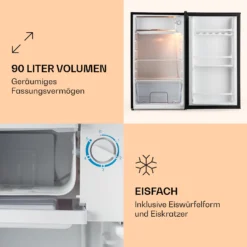 Alleinversorger Kühlschrank 91 Liter 2 Ebenen Thermostat Eisfach -Deutschland Klarstein Verkaufs-Shop 10030523 de 0003 logo