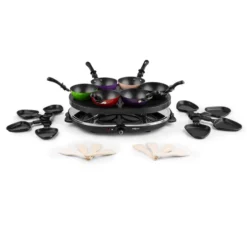 Woklette Tischgrill Raclette Wokset 1200 W 8 Personen Antihaft -Deutschland Klarstein Verkaufs-Shop 10030539 yy 0004 detail oneConcept Woklette Tischgrill Raclette Wok 1200W