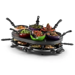 Woklette Tischgrill Raclette Wokset 1200 W 8 Personen Antihaft -Deutschland Klarstein Verkaufs-Shop 10030539 yy 0005 front oneConcept Woklette Tischgrill Raclette Wok 1200W