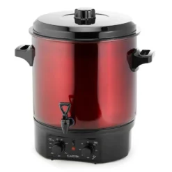 Biggie Einkochautomat Edelstahl 27 Liter 2000W Timer Rot -Deutschland Klarstein Verkaufs-Shop 10030585 yy 0004 front Klarstein Biggie Einkochautomat 27 Liter rot