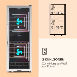 Vinamour 54 Duo Weinkühlschrank 2 Zonen 148 Ltr 54 Fl Touch-Display -Deutschland Klarstein Verkaufs-Shop 10030714 de 0003 logo