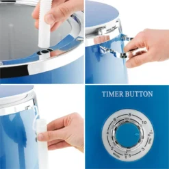 Ecowash-Pico Mini-Waschmaschine Schleuderfunktion 3,5 Kg 380W Blau -Deutschland Klarstein Verkaufs-Shop 10030791 yy 0006 detail oneConcept Ecowash Pico Mini Waschmaschine blau