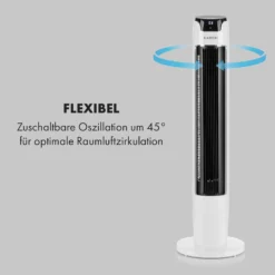 Empire State Turmventilator 37 W Luftdurchsatz: 2200 M³/h Oszillation -Deutschland Klarstein Verkaufs-Shop 10030980 de 0003 logo