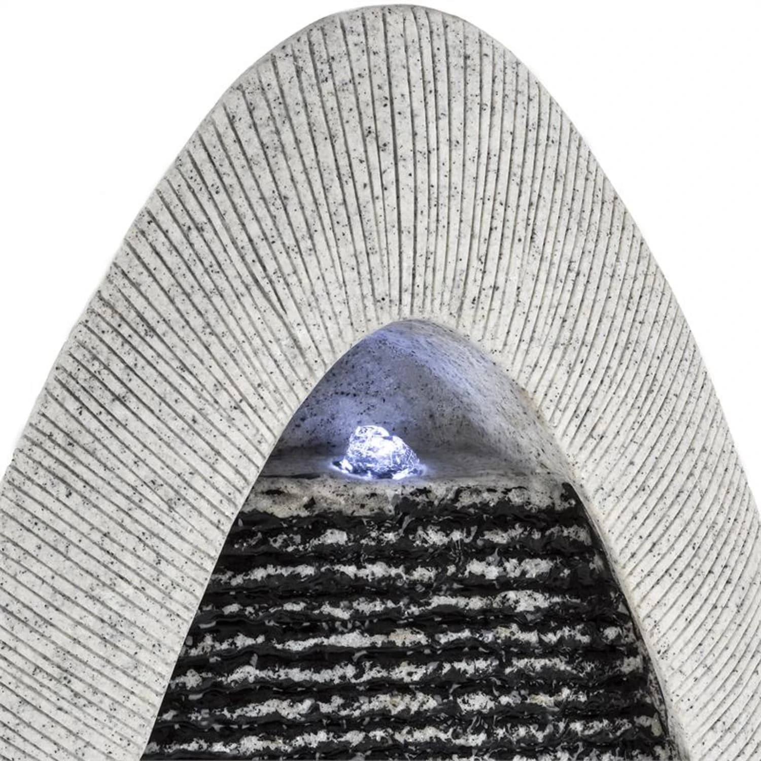 Gavarnie Wandbrunnen LED 37,5x89,5x9 cm oval 6W Pumpe IP 67 Gavarnie Wandbrunnen LED 37,5x89,5x9 Cm Oval 6W Pumpe IP 67 -Deutschland Klarstein Verkaufs-Shop 10030994 yy 0005 detail Blumfeldt Gavarnie Wandbrunnen Naturstein Optik