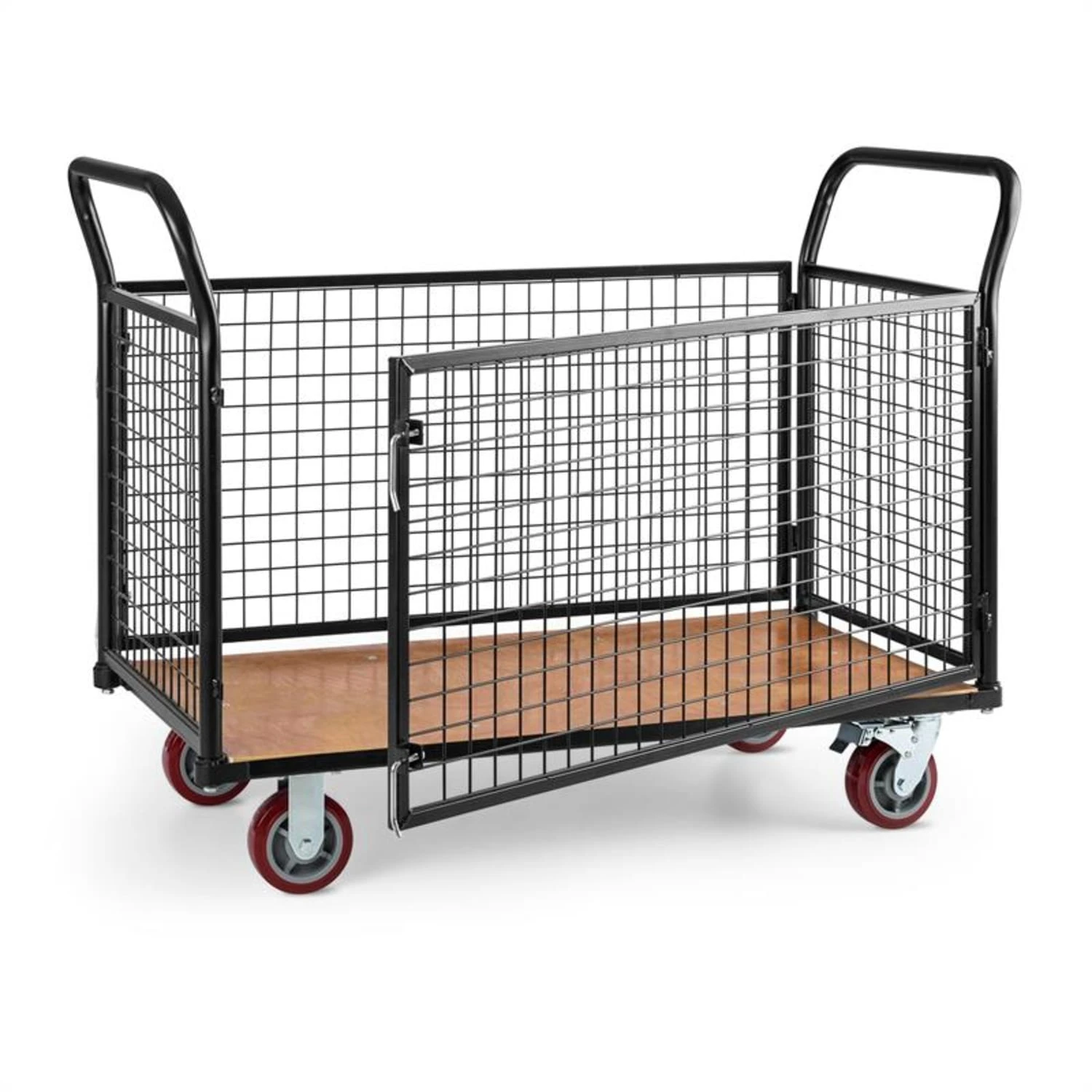 Loadster Gitterwagen Rollwagen Magazinwagen max.500kg Holzboden Loadster Gitterwagen Rollwagen Magazinwagen Max.500kg Holzboden -Deutschland Klarstein Verkaufs-Shop 10031241 yy 0002 detail Waldbeck Loadster Gitterwagen Rollwagen schwarz reedit