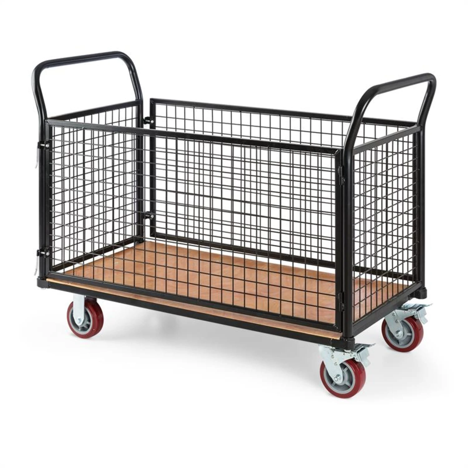 Loadster Gitterwagen Rollwagen Magazinwagen max.500kg Holzboden Loadster Gitterwagen Rollwagen Magazinwagen Max.500kg Holzboden -Deutschland Klarstein Verkaufs-Shop 10031241 yy 0004 front Waldbeck Loadster Gitterwagen Rollwagen schwarz reedit