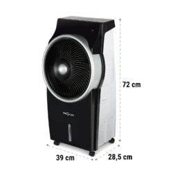 Kingcool 4-in-1 Luftkühler 2340 M³/h 95 W 8 Liter Mobil Fernbedienung 6 Kingcool 4-in-1 Luftkühler 2340 M³/h 95 W 8 Liter Mobil Fernbedienung -Deutschland Klarstein Verkaufs-Shop 10031341 yy 0011 dimensions