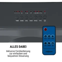 Kingcool 4-in-1 Luftkühler 2340 M³/h 95 W 8 Ltr Mobil Fernbedienung 4 Kingcool 4-in-1 Luftkühler 2340 M³/h 95 W 8 Ltr Mobil Fernbedienung -Deutschland Klarstein Verkaufs-Shop 10031342 de 0005 usp