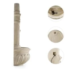 Löwenstein Wandbrunnen Gartenbrunnen Solar 2W LED Polyresin Steinoptik -Deutschland Klarstein Verkaufs-Shop 10031400 yy 0004 detail Blumfeldt Loewenstein Wandbrunnen 2W Steinoptik reedit