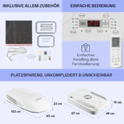 Klimamobil Wohnwagen-Klimaanlage RV-Air-Conditioner Heizung 16-30 °C -Deutschland Klarstein Verkaufs-Shop 10031436 de 0006 usp