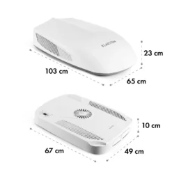 Klimamobil Wohnwagen-Klimaanlage RV-Air-Conditioner Heizung 16-30 °C -Deutschland Klarstein Verkaufs-Shop 10031436 yy 0008 dimensions