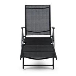 Modena Sonnenliege 64x85x170cm Aluminium/Stahlrohr Schwarz -Deutschland Klarstein Verkaufs-Shop 10031441 yy 0003 detail Blumfeldt Modena Sonnenliege 64x85x170cm schwarz