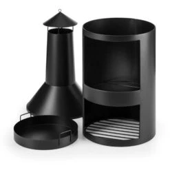 Westeros Gartenofen Terrassenofen Holzofen Ø45cm Stahlblech Schwarz 3 Westeros Gartenofen Terrassenofen Holzofen Ø45cm Stahlblech Schwarz -Deutschland Klarstein Verkaufs-Shop 10031481 yy 0004 detail Blumfeldt Westeros Gartenofen schwarz