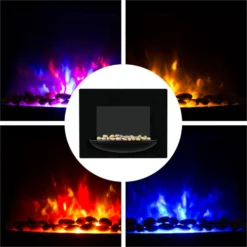 Feuerschale Elektro-Wandkamin 1800W Flammenillusion Dekosteine -Deutschland Klarstein Verkaufs-Shop 10031557 yy 0003 detail Klarstein Feuerschale Wandkamin 1800 W schwarz