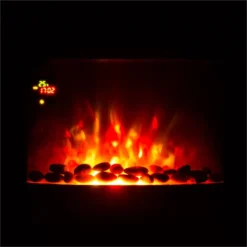 Feuerschale Elektro-Wandkamin 1800W Flammenillusion Dekosteine -Deutschland Klarstein Verkaufs-Shop 10031557 yy 0005 detail Klarstein Feuerschale Wandkamin 1800 W schwarz