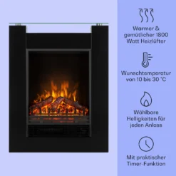  Studio 5 Elektrischer Kamin Heizlüfter 900/1800 W Fernbedienung -Deutschland Klarstein Verkaufs-Shop 10031573 de 0003 usp