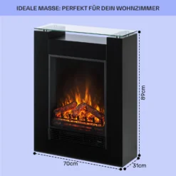  Studio 5 Elektrischer Kamin Heizlüfter 900/1800 W Fernbedienung -Deutschland Klarstein Verkaufs-Shop 10031573 de 0005 usp