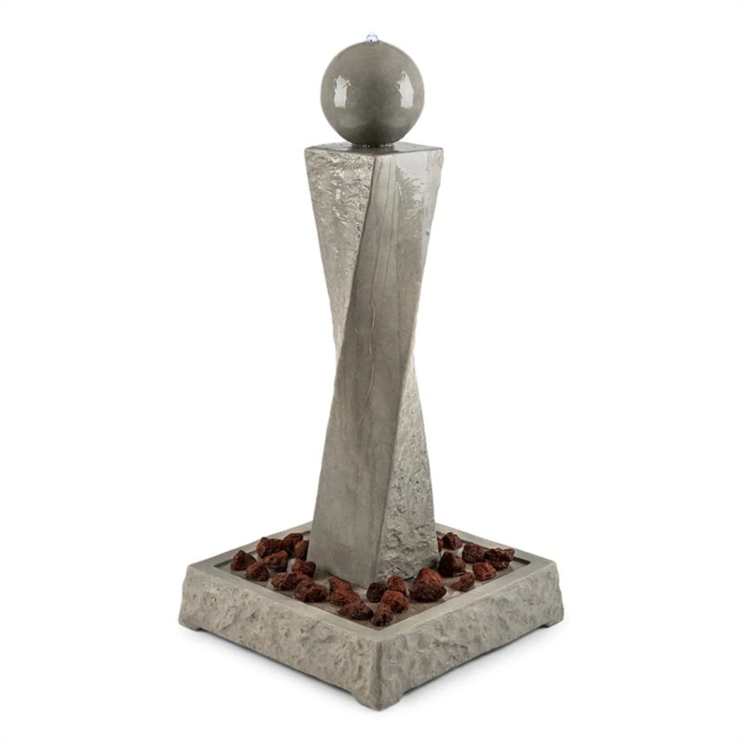 Trafalgar Gartenbrunnen 1,5m LED Fiberglas-Zement 4,5 kg Ziersteine Trafalgar Gartenbrunnen 1,5m LED Fiberglas-Zement 4,5 Kg Ziersteine -Deutschland Klarstein Verkaufs-Shop 10031620 yy 0001 titel