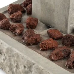 Trafalgar Gartenbrunnen 1,5m LED Fiberglas-Zement 4,5 Kg Ziersteine 5 Trafalgar Gartenbrunnen 1,5m LED Fiberglas-Zement 4,5 Kg Ziersteine -Deutschland Klarstein Verkaufs-Shop 10031620 yy 0006 detail Blumfeldt Trafalgar Zierbrunnen Gartenbrunnen Tuff