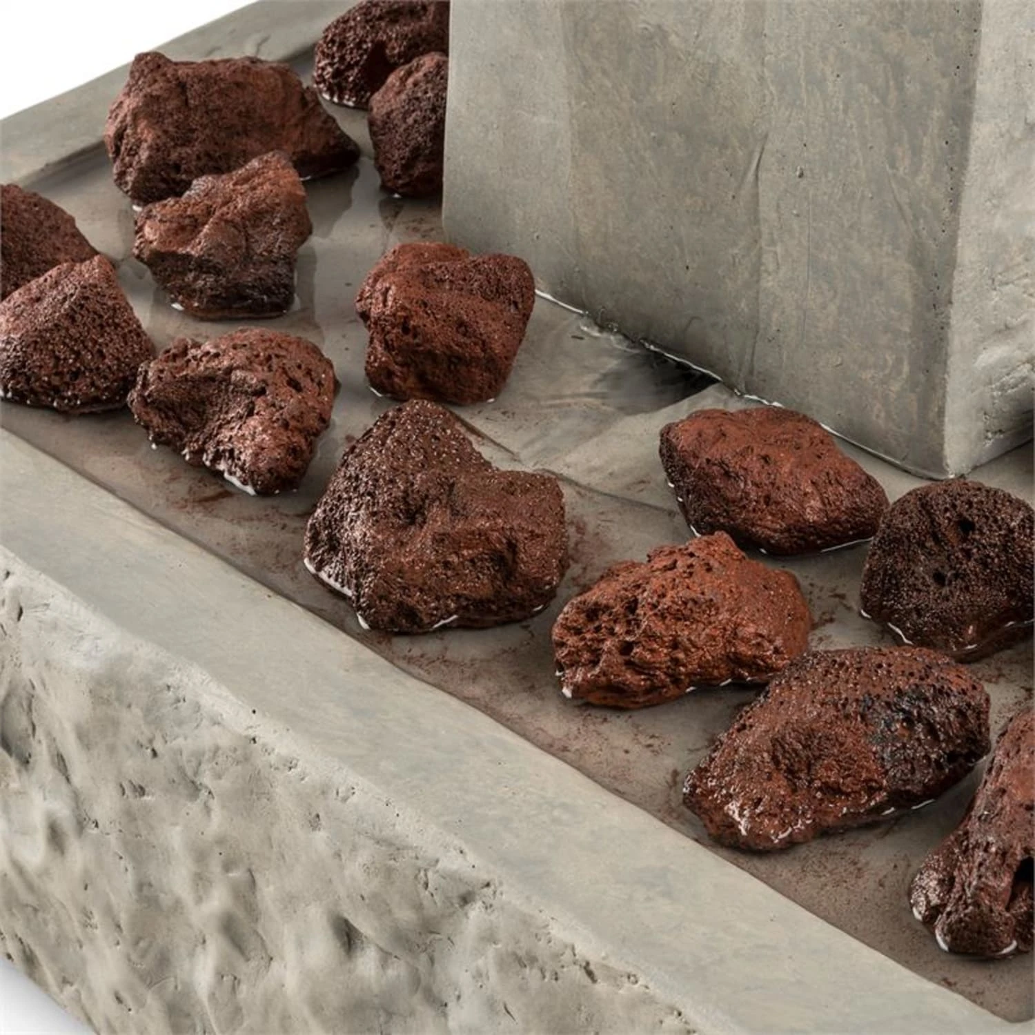 Trafalgar Gartenbrunnen 1,5m LED Fiberglas-Zement 4,5 kg Ziersteine Trafalgar Gartenbrunnen 1,5m LED Fiberglas-Zement 4,5 Kg Ziersteine -Deutschland Klarstein Verkaufs-Shop 10031620 yy 0006 detail Blumfeldt Trafalgar Zierbrunnen Gartenbrunnen Tuff