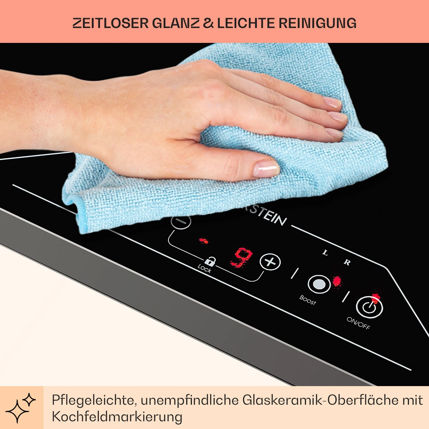 Deejay Freizonen-Induktionskochfeld 3500 W Glaskeramik Touch schwarz Deejay Freizonen-Induktionskochfeld 3500 W Glaskeramik Touch Schwarz -Deutschland Klarstein Verkaufs-Shop 10031633 de 0008 usp