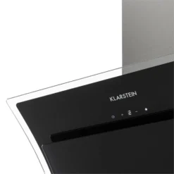 Sabia Dunstabzugshaube Sicherheitsglas Kopffrei 60cm Wandanbau Schwarz -Deutschland Klarstein Verkaufs-Shop 10031680 yy 0005 detail Klarstein Sabia Dunstabzugshaube schwarz
