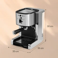 Passionata 20 Espressomaschine 20 Bar 6 Tassen 1,25 Liter Milchschaum -Deutschland Klarstein Verkaufs-Shop 10031702 yy 0008 logo