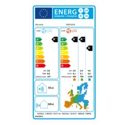 Windwaker Supreme 9000 Inverter Split-Klimaanlage 9000BTU 2,6/2,8kW RC -Deutschland Klarstein Verkaufs-Shop 10031814 energy label