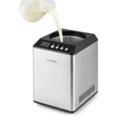 Vanilly Sky Family Eiscremebereiter Frozen Yoghurt 250W 2,5l Silber -Deutschland Klarstein Verkaufs-Shop 10031846 yy 0005 detail Klarstein Vanilly Sky Family Eiscremebereiter silber