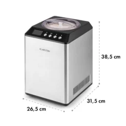 Vanilly Sky Family Eiscremebereiter Frozen Yoghurt 250W 2,5l Silber -Deutschland Klarstein Verkaufs-Shop 10031846 yy 0008 logo Klarstein Vanilly Sky Family Eiscremebereiter silber