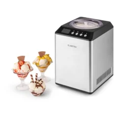 Vanilly Sky Family Eiscremebereiter Frozen Yoghurt 250W 2,5l Silber -Deutschland Klarstein Verkaufs-Shop 10031846 yy 0009 titel Klarstein Vanilly Sky Family Eiscremebereiter silber