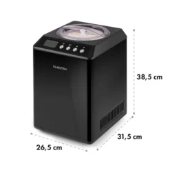 Vanilly Sky Family Eiscremebereiter Frozen Yoghurt 250W 2,5l Schwarz -Deutschland Klarstein Verkaufs-Shop 10031848 yy 0008 logo Klarstein Vanilly Sky Family Eiscremebereiter schwarz