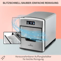 Metropolitan Eiswürfelmaschine 12kg/24h Digitales Display -Deutschland Klarstein Verkaufs-Shop 10031881 de 0005 usp