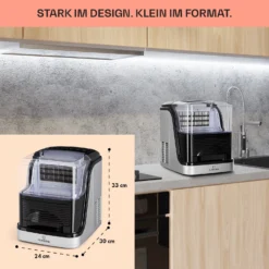 Kristall Eiswürfelmaschine Kristalleis 2 Größen 2,5l Wassertank -Deutschland Klarstein Verkaufs-Shop 10031891 de 0006 usp