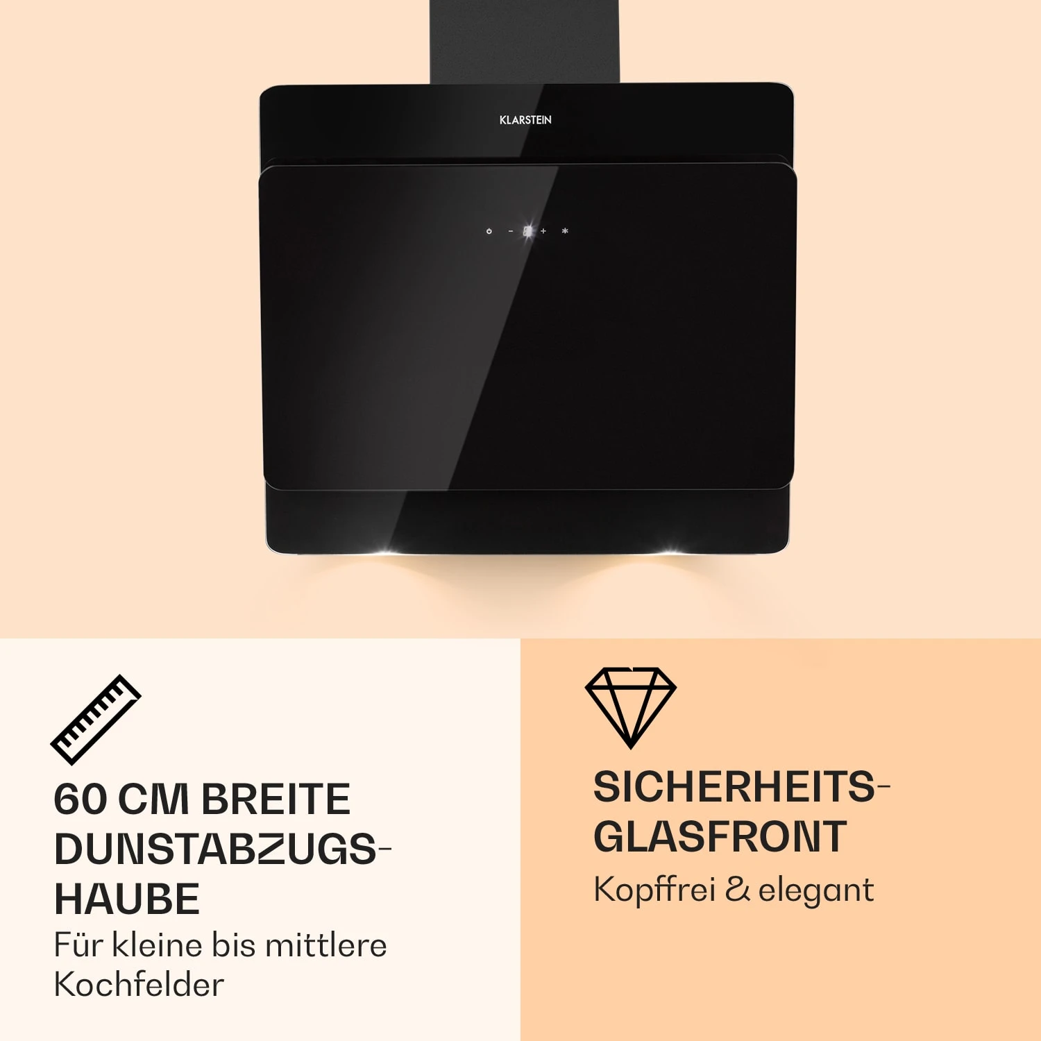 Aurica 60 Dunstabzugshaube 60cm 600 m³/h LED Touch Glas Aurica 60 Dunstabzugshaube 60cm 600 M³/h LED Touch Glas -Deutschland Klarstein Verkaufs-Shop 10031904 de 0003 logo