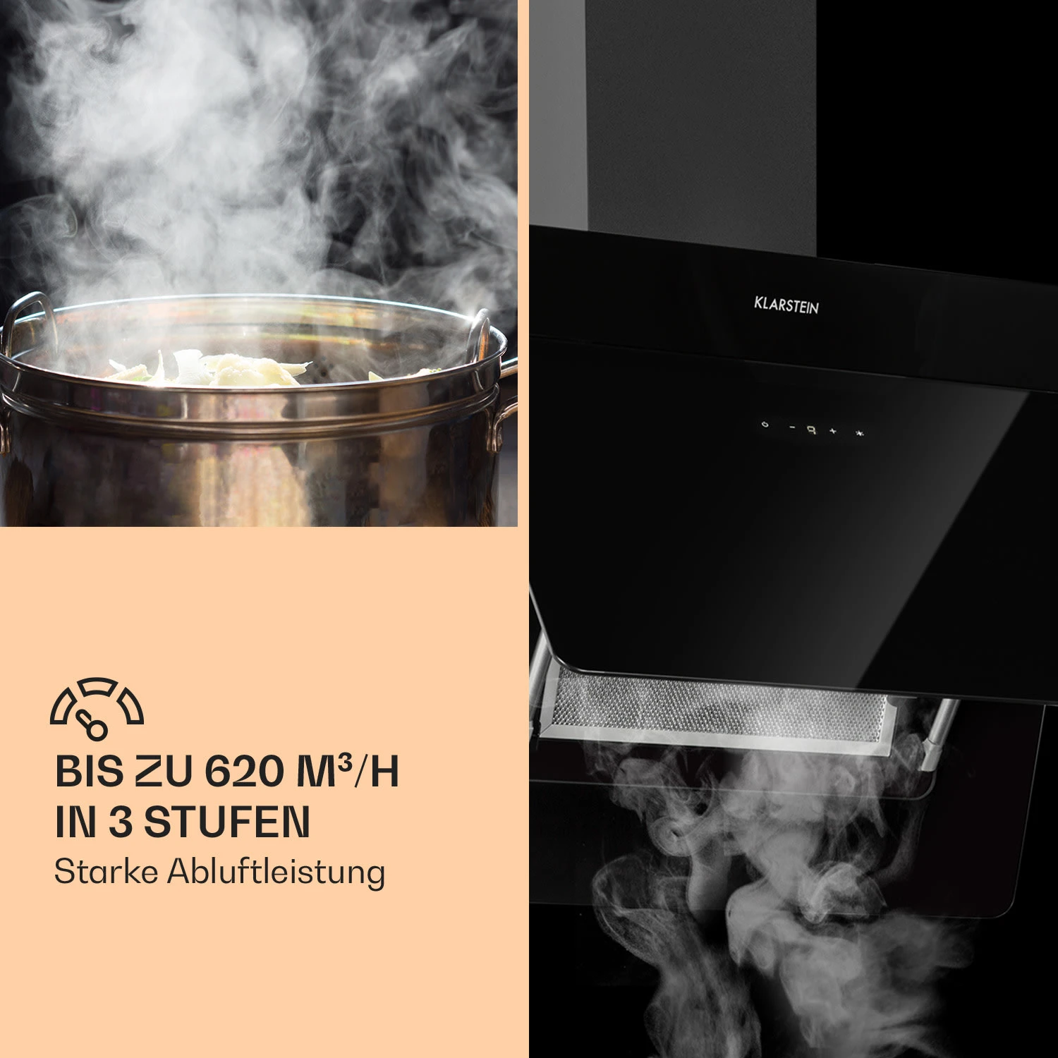 Aurica 60 Dunstabzugshaube 60cm 600 m³/h LED Touch Glas Aurica 60 Dunstabzugshaube 60cm 600 M³/h LED Touch Glas -Deutschland Klarstein Verkaufs-Shop 10031904 de 0004 logo